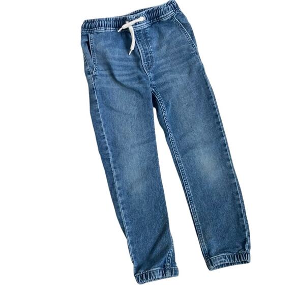 Gap Kids Denim Stretch Jogger Jeans - Medium Wash - Small 6/7 - Picture 1 of 8